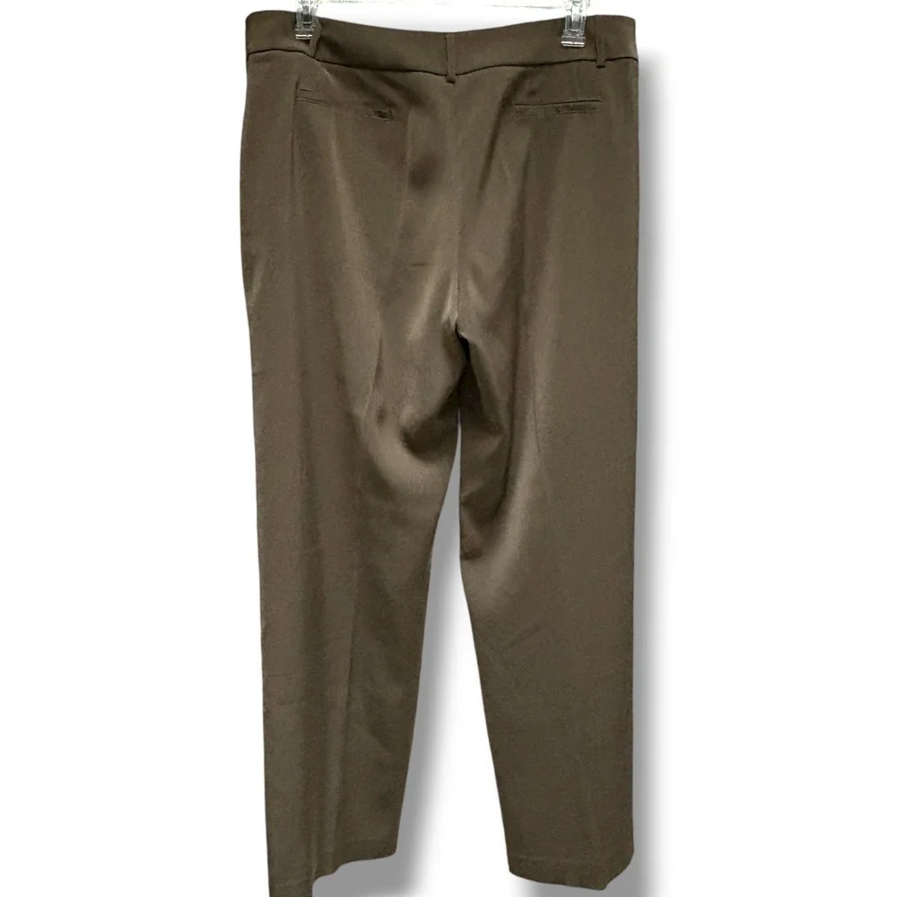 Women's Olive Wide‎ Leg Fully Lined Dress Pants Sz 16 Tall